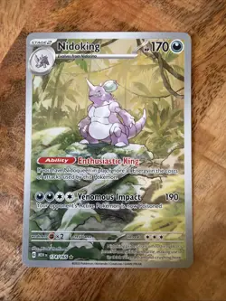 Pokemon Nidoking TCG 174/165 IR Sv: Scarlet & Violet 151 Holo English Pokemon - Image 3