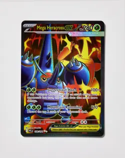 Mega Heracross ex 108/094 Ultra Rare Phantasmal Flames Pokemon Holo Near Mint - Image 1