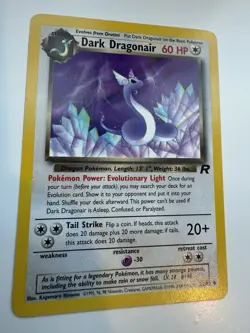 Dark Dragonair 33/82 Uncommon Team Rocket Pokemon Unlimited LP Kagemaru Himeno - Image 2