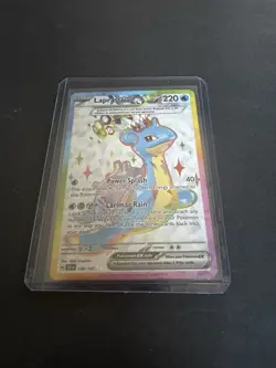 Pokemon TCG Lapras ex 158/142 Sv07 Stellar Crown Full Art Holo - Image 3