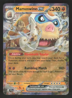 Mamoswine ex 079/159 Pokemon TCG SV09: Journey Together NM - Image 1