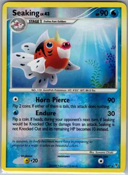 Seaking 43/147 Reverse Holo Supreme Victors - Pokemon Card - NM - Image 1