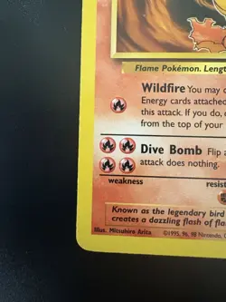 Moltres 27/62 Pokemon 1999 Fossil Rare Unlimited Lightly Played - Image 5