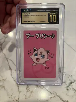CGC 10 Pristine Jigglypuff Old Maid 2019 Japanese Pokemon Card - Image 1