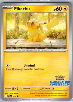 Pikachu - (Illustration Contest 2024) 214 Non Holo - Pokemon Card - NM - Image 1