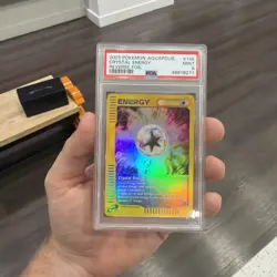 2003 Pokemon Crystal Energy Reverse Holo E Reader Aquapolis 146/147 PSA 9 Mint! - Image 1