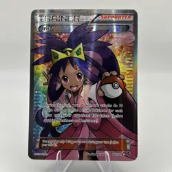 Iris 101/101 BW Plasma Blast 2013 Full Art Trainer Pokemon Card TCG - Image 2