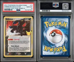 2021 Pokemon TCG Celebrations Umbreon Gold Star PSA 10 Gem Mint Graded Card - Image 3