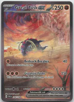 Great Tusk ex 246/198 Scarlet & Violet Pokemon Holo NM/M - Image 1