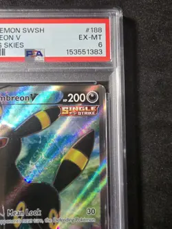 Umbreon V #188/203 - Pokemon (2021) Evolving Skies PSA EX-MT 6💎!!! - Image 5