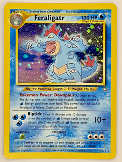 Pokemon Feraligatr 5/111 Neo Genesis Holo Rare LP - Image 1