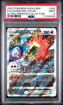 Charizard VSTAR SWSH 262 Pokemon Ultra Premium Collection Promo - PSA 9 MINT - Image 1