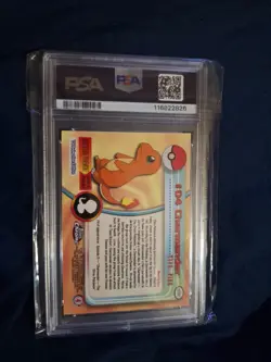 2000 TOPPS CHROME POKEMON T.V. #4 CHARMANDER PSA 9 - Image 2