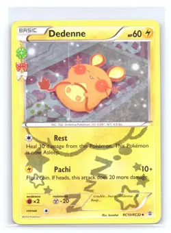 Dedenne RC10/RC32 Uncommon Generations Pokemon Holo Lightly Played - Image 1