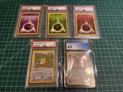 Lot of 5 misc Graded Pokemon Cards (PSA + CGC) - Image 1