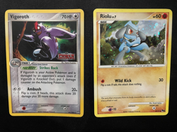 Uncommon Holo Card Lot Pokemon TCG Riolu Vigoroth Lightly Played - Image 1