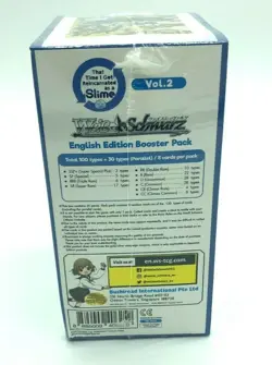 Weiss Schwarz - Reincarnated as a Slime Vol. 2 - English Booster Box - Sealed - Image 2