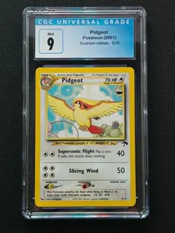 2001 Pidgeot 2/18 Southern Islands Pokemon Card Graded 9 w/ Venonat Onix Mew - Image 2