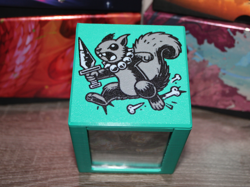 Squirrel themed MTG Deck Case, Card Case, Card Box, Magic the Gathering - Image 1