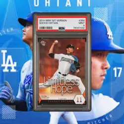 PSA 9 Shohei Ohtani 2014 BBM 1st Limitless Hope Nippon-Ham Fighters Japanese 354 - Image 1