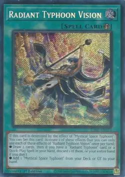 Radiant Typhoon Vision (Secret Rare) RA05-EN075 Secret Rare Yu-Gi-Oh Card - Image 1