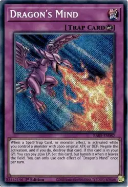 Dragon's Mind (Secret Rare) RA05-EN082 Secret Rare Yu-Gi-Oh Card - Image 1