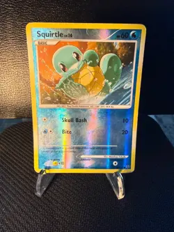 Squirtle 96/127 Platinum Reverse Holo 2009 Pokemon Card DMG Damaged - Image 1