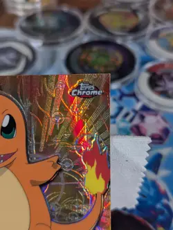 Charmander #4 2000 Topps Spectra Chrome Series 1 Pokemon Card LP 🔥 - Image 3