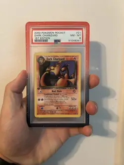 Pokemon TCG 4-Card Graded Charizard Lot: Team Rocket 1st Ed, Base Set 2, Evo - Image 2