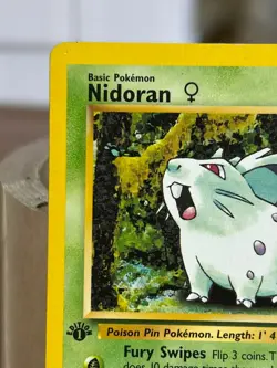 Nidoran 57/64 1st Edition Pokemon Jungle MP English Card WOTC - Image 3
