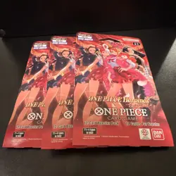 3 pack bundle of Bandai One Piece Card Game Heroines Edition EB03 Booster Packs - Image 1