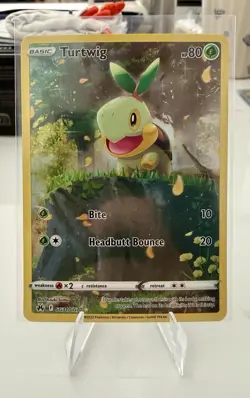 Turtwig Crown Zenith Holo Full Art Ultra Rare Pokemon TCG Card GG31/GG70 - Image 1