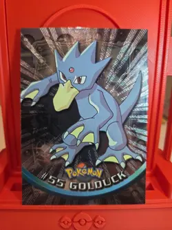 2000 Topps Chrome Pokemon GOLDUCK Holo # 55 T.V. Animation Card Series 1 - Image 1