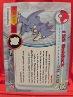 2000 Topps Chrome Pokemon GOLDUCK Holo # 55 T.V. Animation Card Series 1 - Image 3