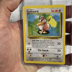 Farfetch'd Non-Holo 1999 WOTC Pokemon Card 27/102 Base Set Uncommon NM/MT - TCG - Image 1