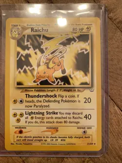 Raichu | Neo Revelation 21/64 | Rare Non-Holo Pokemon Card | Unlimited | Mint! - Image 1