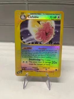 Clefable 7/165 Reverse Holo Expedition Pokemon Card LP - Image 1