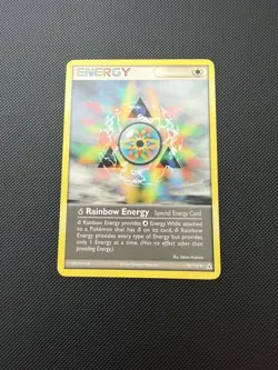 🌈⚡ δ Rainbow Energy 98/110 EX Holon Phantoms LP+/NM- Pokemon Card 2006 Vintage - Image 1