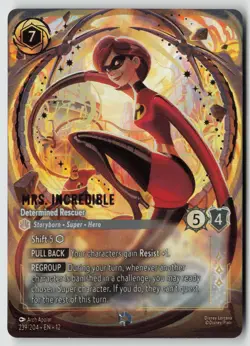 Disney Lorcana Mrs. Incredible 239/204 Wilds Unknown Enchanted NM - Image 1