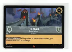 THE WALL 203/204 RARE NON FOIL DISNEY LORCANA NM - Image 1