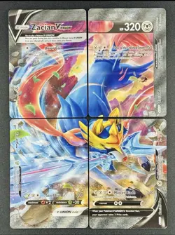 Zacian V-Union SWSH163-166 Full Set - SWSH: Black Star Promo - Pokemon TCG - Image 1