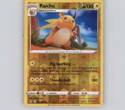 Raichu 050/203 Reverse Holo R Evolving Skies NM Pokemon - Image 1