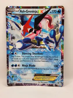 Ash-Greninja EX & Snorlax GX Holo Pokemon Card Lot XY SM English - Image 1