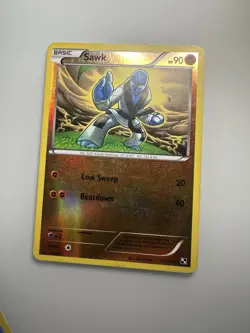 Sawk Black & White Reverse Holo Rare Pokemon TCG 62/114 - Image 1