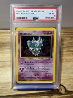 Misdreavus ⭐ 11/64 Neo Revelation Holo Pokemon PSA 6 EX-MT JUST GRADED - Image 1