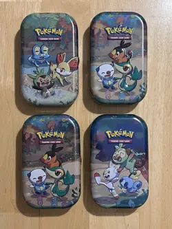 Pokemon Celebrations Mini Tin Lot (4) Empty 25th Anniversary – No Packs or Cards - Image 1