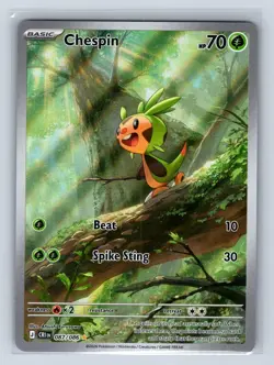 Chespin 087/086 Holo Illustration Rare Chaos Rising Pokemon Near Mint - Image 1