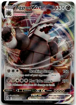 Aggron VMAX 097/172 Holo Ultra Rare Brilliant Stars Near Mint - Image 1