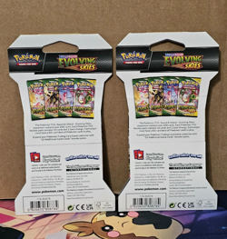 2x Pokemon Evolving Skies Sleeved Booster Pack - New, Factory Sealed - Image 2