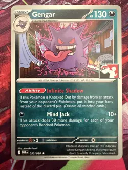 Gengar 050/088 NM Non Holo Play Stamp Pokemon Play! Prize Pack Series 9 - Image 1